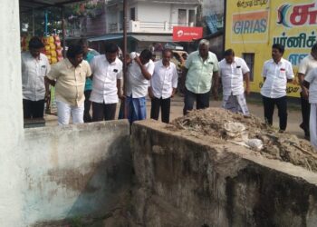 வடிகால்வாய் அமைக்கும் இடங்கள்.