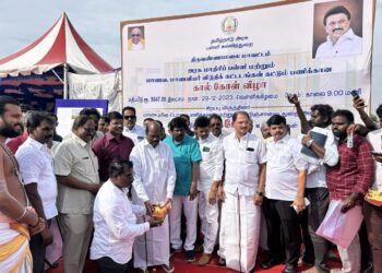 அரசு மாதிரி பள்ளி கட்டட பணிகளுக்கான கால்கோள் விழா