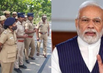 பிரதமர் மோடியின் பாதுகாப்பு பணிக்காக வந்த போலீசாருக்கு தரமில்லாத உணவு