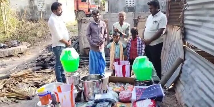 மின் கசிவினால் வீட்டில் தீ விபத்து