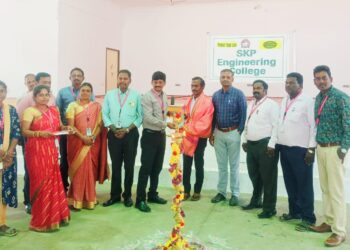 எஸ்.கே.பி கல்லூரியில் மாநில செயல் திட்ட விளக்க கண்காட்சி