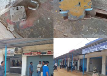 5 கடைகளில் ரூ. 1 லட்சம் பணம் பொருட்கள் திருட்டு