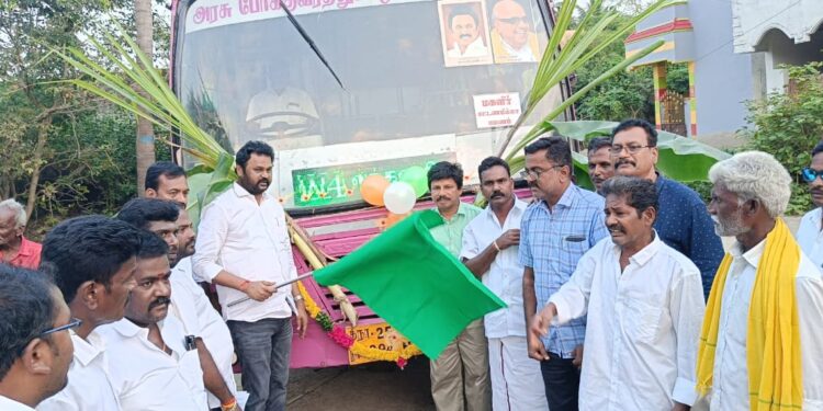 சென்னை பஸ் போக்குவரத்து அம்பேத்குமார் எம்.எல்.ஏ. தொடங்கி வைத்தார்