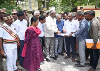 திருவண்ணாமலை கிரிவல பாதையில் குளங்கள் மற்றும் மலை அடிவார ஆக்கிரமிப்புகள் குறித்து ஆய்வு