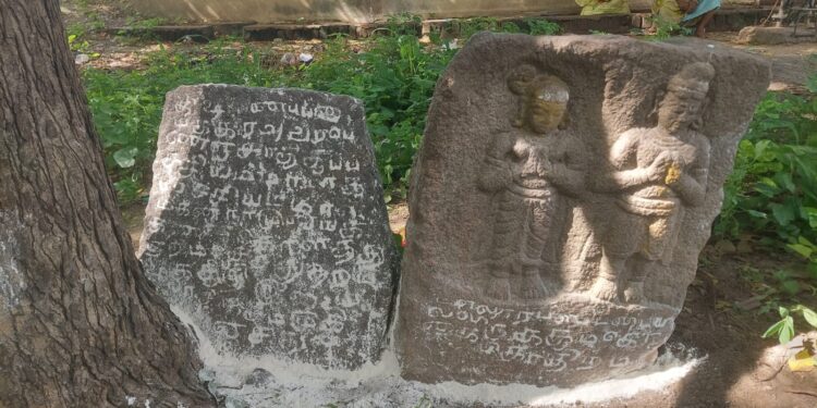 திருவண்ணாமலை அருகே தச்சம்பட்டில் கல்வெட்டுகள் கண்டெடுப்பு