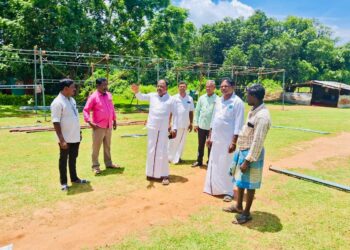 கலசப்பாக்கம் அடுத்த ஜவ்வாது மலையில் கோடை விழா முன்னேற்பாடுகள்