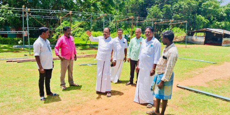 கலசப்பாக்கம் அடுத்த ஜவ்வாது மலையில் கோடை விழா முன்னேற்பாடுகள்