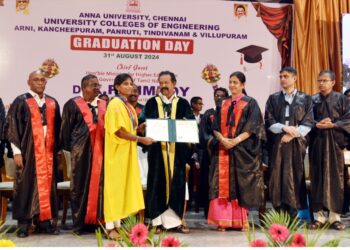 விழுப்புரத்தில் அண்ணா பல்கலைக்கழக மாணவ, மாணவியர்களுக்கு பட்டம்