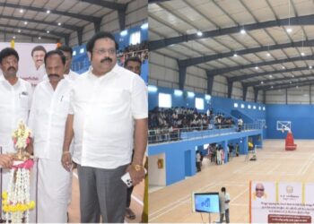 வேலூரில் உள்விளையாட்டு அரங்கத்தை காணொளியில் திறந்து வைத்த முதல்வர்!
