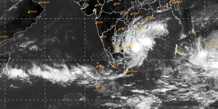 வங்கக்கடலில் புதிய காற்றழுத்த தாழ்வு நிலை…
