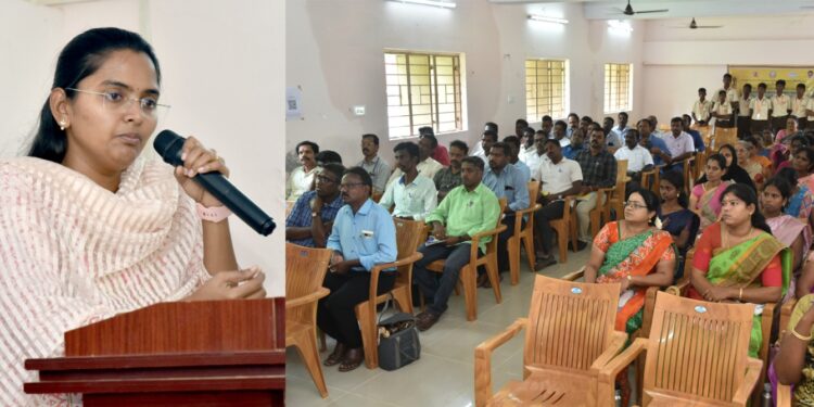 திருவாரூர் அருகே ஆசிரியர்களுக்கு ஒருநாள் பயிற்சி முகாம் மாவட்ட ஆட்சியர் தி.சாருஸ்ரீ தொடங்கி வைத்தார்