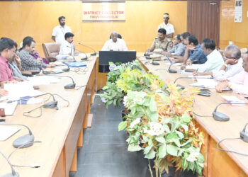 போதைப்பொருள் ஒழிப்பு, சட்டம் ஒழுங்கு பாதுகாப்பு குறித்து தி.மலை ஆட்சியர் தலைமையில் ஆய்வுக்கூட்டம்