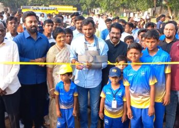காட்பாடியில் கிரிக்கெட் அகாடமி துவக்கம்:இந்திய கிரிக்கெட் வீரர் நடராஜன் பங்கேற்பு!