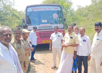 செங்கம் அருகே வனச்சாலை அமைப்பதற்கான இடத்தினை