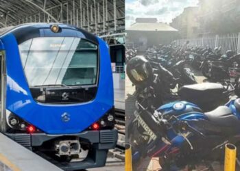 மெட்ரோ இரயில் நிலைய மாதாந்திர பார்க்கிங் பாஸ்கள் வரும் 1ம் தேதி முதல் நிறுத்தம்
