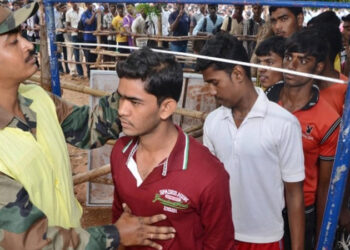 காஞ்சிபுரத்தில் ராணுவத்துக்கு ஆட்சேர்ப்பு முகாம்