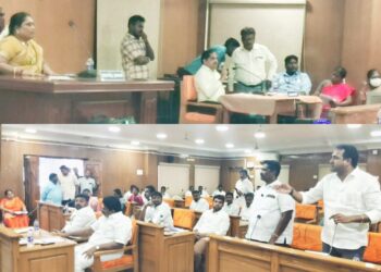 கவுன்சிலர்களின் சரமாரி கேள்வி; பெண் பொறியாளர் கண்கலங்கிய சம்பவம்