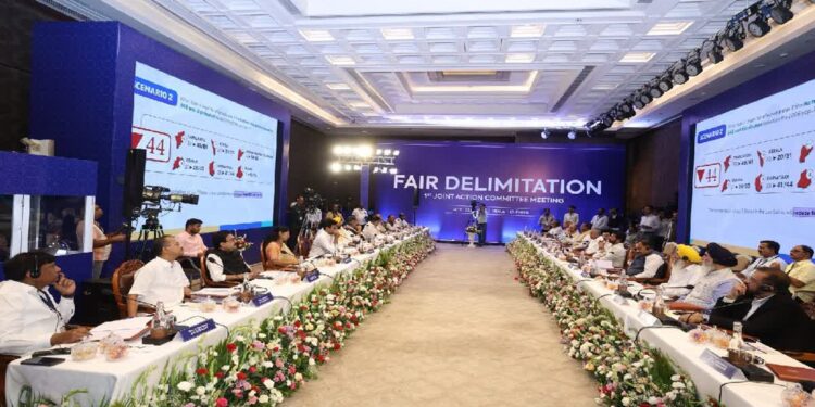 எந்த சூழலிலும் நாடாளுமன்ற பிரதிநிதித்துவம் குறைவதை ஏற்க மாட்டோம் – முதலமைச்சர் மு.க.ஸ்டாலின் முழக்கம்