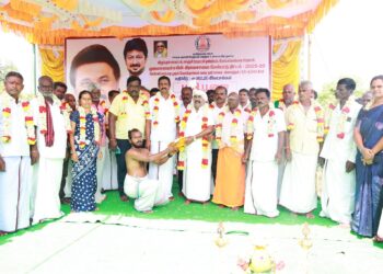 மேல் பாப்பாம்பாடி – வேலந்தாங்கல் சாலைக்கு புதிய தார் சாலை அமைக்கும் பணி