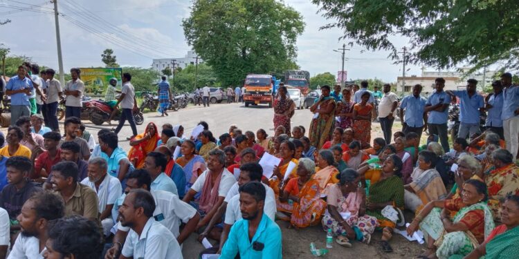 செய்யாறு அருகே கல்குவாரி அமைக்க எதிர்ப்பு