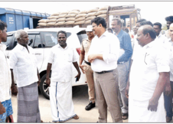 திருவாரூர் மாவட்டத்தில் இந்த ஆண்டு இதுவரை 2 லட்சத்து 10 ஆயிரம் மெட்ரிக் டன் நெல் கொள்முதல் செய்யப்பட்டுள்ளது