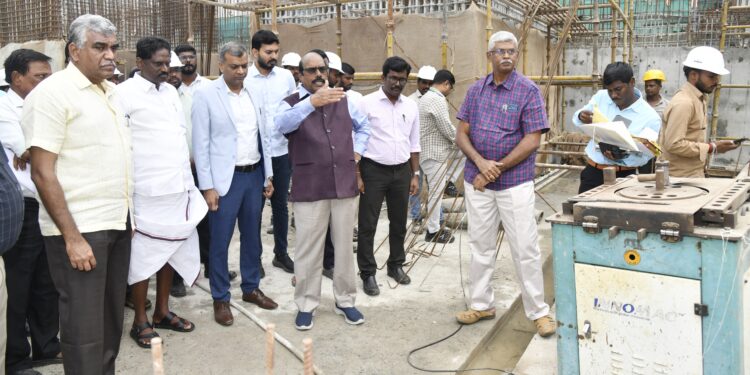 புதுடெல்லி தமிழ்நாடு இல்ல வளாகத்தில் கட்டுமான பணி: