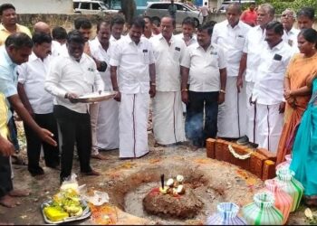 தியாகதுருகம் ஒன்றியப்பகுதியில் துணை  ஆரம்ப சுகாதார நிலைய அடிக்கல் நாட்டு விழா