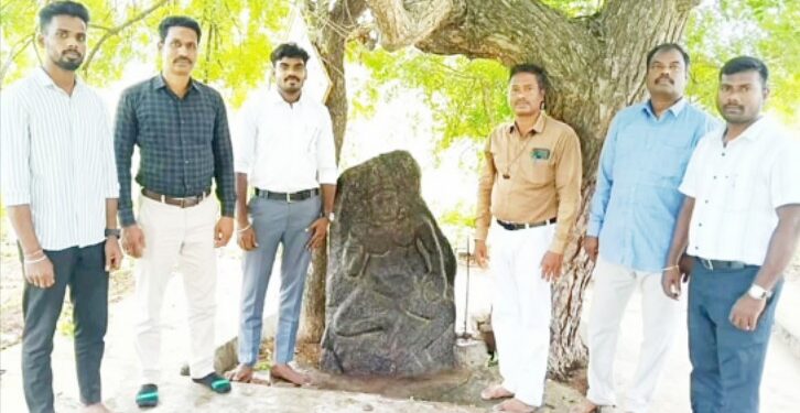 விழுப்புரம் அருகே பல்லவர் கால மூத்த தேவி சிற்பம் கண்டெடுப்பு