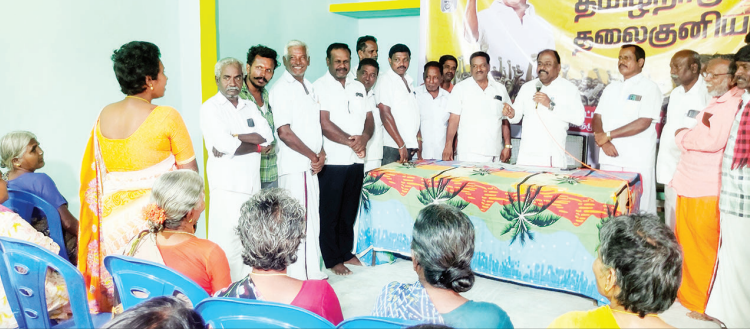 கலசப்பாக்கத்தில் பரப்புரையை தி.மு.க. எம்.எல்.ஏ. சரவணன் தொடங்கினார்