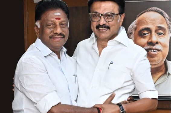 MK Stalin welcome OPS